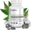 Organixx Magnézium Glycinate Supplement for Support Sleep, Muscle & Heart Health, 7 Typ Magnézium Complex s vitamínom B6, Mangán Citrát, Gluten Free, Vegan, Non GMO, Vysoká absorpcia, 60 Kapsule