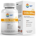 7c Sam e 400mg Supplement (S- Adenozylmetionín), Vitamín B6, B12 Pridané na zlepšenie účinnosti Sam- e, Mood a Joint Comfort, Vegan, Non- GMO, Gluten- Free, 60 Enteric obalené kapsuly