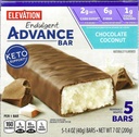 Millville zvýšenie Advance čokoládové kokosové tyčinky, Carb Vedomé, 5g proteín, s recepty. Jedna krabica 5, 1.4oz Individuálne zabarikádované bary. Bundle zahŕňa 2 recepty, 5 barov.