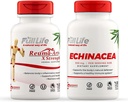 Full Life Reuma-Art X Sila a Echinacea Kapsule - Spoločná podpora Supplement - Echinacea Purpurea Extract - Košer, Gluten-free - 90 Veggie Kapsule Každý