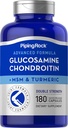 Piping Rock Glucosamine Chondroitin MSM a Turmerica 180 Kapsule 