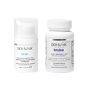 Skinuva® Jazva (0,5 oz) & Bruise (14 kapsúl) - Advanced Silikónový krém Formulovaný s rastovými faktormi & Homeopatické Bruise Remedy Formulované s Arnica, Hypromelóza & Zinok