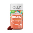 OLLY Ultra sila Mozog softgels, Nootropný, podporuje zdravý mozog funkcie, pamäť, zameranie a koncentrácia, Omega-3s, vitamíny B6 a B12, 30 dní dodávky - 60 Počet