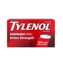 Tylenol extra sila bolesť úľava pilulky, acetaminofén 500mg kaplety, bolesť Reliyver a horúčka Redukcia medicína pre bolesti hlavy, bolesti chrbta, bolesť zubov a malá artritída, 100 Počet fliaš