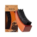 RED by Kiss Brada kefka 100% prírodné Bristles pre mužov, Premium drevené kefky, Bradavice fúzy fúzy holenie Comb, krotké a mäkké tváre vlasy (MOON SHAPE)