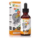 Vitamín B komplex kvapky s rýchlou absorpciou - Super B tekutý komplex Vitamíny B2, B3, B5, B6 a B12 - Prírodná energia Boost, duševné zameranie a zdravý imunitný systém