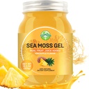 18,5OZ Morský Moss Gel, Raw Ochutený írsky Seamos Gel Immune and Digestive Suplements Vitamín Minerál, Ananás