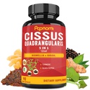 Super Cissus Quadrangularis Extract Kapsule s Boswellia, Guggul, Turmerica, Pepper 3 Mesiace Zásobovanie