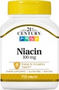 21st Century Niacin Tablety, 100 mg, 110