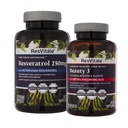 Resvitale Beauty 3 - Skin Care Supplement with Collagen, Keratin & Elastin - 90 Kapsule a Resveratrol 250 mg - Resveratrol Supplement for Men and Women - 120 Veggie Capsules