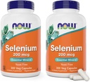 Teraz Selénium 200mcg Kapsule, 300 gróf (Pack of 2) - L Selenometionín Minerálny doplnok pre ženy a mužov - Veg Caps, non-GMO, Vegan Friendly, kvasinka-free