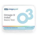 OmegaQuant Omega-3 Index Basic - Original Omega-3 Blood Test Kit s jednou kvapkou krvi Domáce Kit, Obsahuje krvnú zbierku Kit 1 Omega-3 Test Kit
