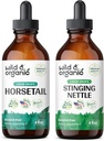 Wild & Organic Horsetail Tinture 4 fl oz & Stinging Nettle Root Tinture 4 fl oz