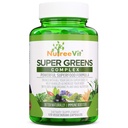 Supergreeny - Spirulina, Chlorella, Pšeničná tráva + Viac - Zelená zmes plná živín