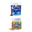 OLLY Deti spať Gummy, Melatonín, L Theanine, Kamilka, 60 Počet a deti Multivitamín Gummy Worms, Vitamíny A C D E Bs Zinok, 70 Počet