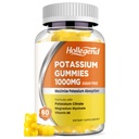 Kálium Gumies 1000mg, Maximalizácia Absoption Kálium zmes s vitamínom B6 horčík, Dusičnan draselný doplnok pre dospelých, bez cukru, 60 Počet