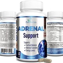 Adrenal Support, Cortisol Manager, Adrenal Health, Udržujte rovnováhu Cortisol úrovne, stres Relief Supplement with Ashwagandha, L-Tyrosine - 60 Kapsule