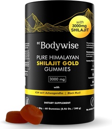 Be Bodywise Pure Himalayan Shilajit Gummies Gold I Lab tested I No Pridané Sugar I Ashwagandha, Gokshura