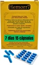 Hemorr7: 7Days 15 Kapsule Bylinné hemoroidy Detox Formula,Fórmula Bylinné para desinotoxicar las hemorroides Durante 7 días