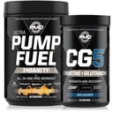PMD Sports Ultra Čerpadlo Palivo šialenstvo - Pred tréningom - Tropical Orange Mango (30 Servings) Športové CG5 Premium Creatin a L-Glutamine Powder (60 Servings)
