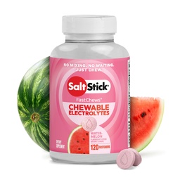 SaltStick Electrolyte FastChews - 120 Vodový melón Žuvačky Elektrolyty - Soľné tablety na beh a hydratáciu, Electrolyte Chews - 120 Gróf