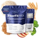 1MD Nutrition FiberFitMD - pre silné trávenie a kardiovaskulárna podpora - Zdravie doplnok pre ženy a mužov - Powder s vysokým obsahom vlákniny - 30 dní