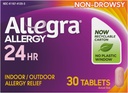 Allegra Adult 24HR Non-Drowsy Antihistaminikum, 30 tabliet, úľava od zrýchleného účinku alergie, 180 mg