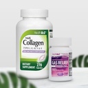 HealthA2Z® Super Savings Bundle Deal - Gas Relief Simeticone 250mg (200 Softgels) & Multi Collagen Pills, 1735 mg (270 Kapsuly kolagénu)