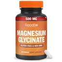 Magnéziumglycinát - vysoká absorpcia horčík doplnok 500mg per serviceing for Stres Relief, spánok, srdce a kosti zdravie, Nervová podpora - non-GMO, Gluten-free, Gentle on Žalúdok, 240 Kapsule