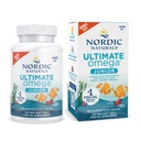Nordic Naturals Ultimate Omega Jr., Strawberry - 120 Mini Soft Gels - 680 Celkom Omega-3s s EPA & DHA - Brain Health, Mood, Learning - Non-GMO - 60 Servings