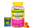 Jarné údolie Dospelý prenatálny prenatálny multivitamín s DHA a kyselinou listovou, prírodné ovocné príchute, 90 Gumies+ Lepšie vodiace vitamíny doplnky
