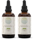 HerbEra Stephania Root B120(2ks) Bezalkoholový bylinný extrakt Tinktúra, koncentrované kvapalné kvapky prírodné Stephania Root (Stephania Tetrandra) Sušený koreň (2x4 fl oz)