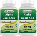 Best Naturals -- Alpha Lipoic Acid (ALA) - 600 mg (120 gróf)