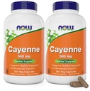 Teraz Cayenne (Capsicum annuum) 500 mg, 360 Veg kapsuly (Pack of 2)