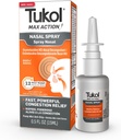 TUKOL Max Action Nasal Spray, Oxymetazolín Nasal Dekongestant Spray pre dospelých, Rýchly dusný Nos a Sinus Relief, 12-hodinový Nosový sprej Dekongestant, 0,5 fl oz