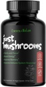 Len huby - Lion's Mane, Turkey chvost, Cordyceps, Reishi a viac - Prírodná energia - Nootropic Brain Supplement - pre jasnosť a zameranie - Immune System Booster