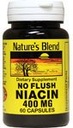 Nature's Blend Niacin No Flush 400 mg 60 kapsúl