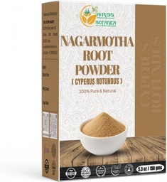 Bylinky Botanica Organic Nagarmotha Powder Cyperus Rotundus Ayurvedic Formula pre zažívanie 100% Pure Premium Quality Herbal Supplement for Men and Women Propaguje zdravú starostlivosť o vlasy 150 GMS / 5.3 oz