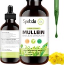 Mullein kvapky pre pľúca - Lung Detox pre respiračný systém, prírodná spánková pomoc a imunitná podpora, Tinktúra kvapky non-GMO, Vegetariánska 1 mesiac dodávky