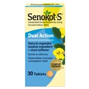 Senokot- S Dual Action Prírodné rastlinné preháňadlo Plus Stool Zmäkčovadlo Tablety, Dokusate sodík, Senna koncentrát, Jemné, Jednodňové Relief Z príležitostnej zápcha, 30 ct