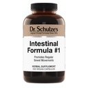 Dr. Schulze's Intestinálna formula #1 - Bowel Movement Supplement for Colon Health Support - Bloating & Cocontagy Aid - Intestinálne čistenie - All-Natural - Plant-Based - Vegan - 250 Počet