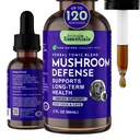 Animal Essentials Mushrom Defense - Imunitný systém Podpora pre psy a mačky, Prírodné antioxidant, Huby, pre všetky vekové kategórie, Organic Herbs - 2 Fl Oz