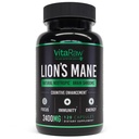 Organické Lions Mane doplnok Kapsule 2400 mg - Výkonný Nootropic - Pomáha udržiavať pamäť, energiu, a duševná jasnosť - Vegánsky mozog Booster Focus pilulky - Real Lion Mane Supplement