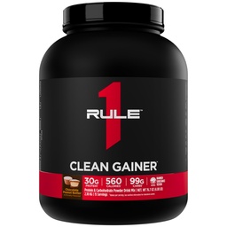Pravidlo 1 Čistý Gainer - High-Protein Lean Gain Formula s 560 kalórií, 30g plnospectrum Protein, Viac ako 90g Carbs, Pod 6g tuku (15 Servings, Čokoládové arašidové maslo)