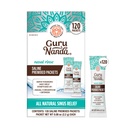 GuruNanda PreMixed Saline Pakets for Nasal Rinse (120 gróf), All Natural Sinus Rinse Pakets to Help with Alergies & Congestion Relief, 0.08oz Každý