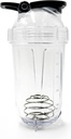 Blender Shaker Bottle, 500ml/16oz, Umývačka riadu Trezor, Šachtavzdorný, Prenosné pred tréningom Srvátka Protein Drink Cup, Mixes Cocktails Shakes, darčeky pre ženy, biele slony darčeky pre dospelých