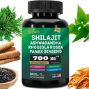 Shilajit Pure Himalayan 9000MG, Ashwagandha 2000MG, Rhodiola Rosea 1000MG, Panax Ginseng 1500MG, Turmerica 500MG, Gingko Biloba 500MG, Stinging Nettle 250MG, Cordyceps Mushroom 500MG