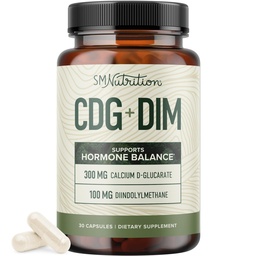 D-Glukarát vápenatý s DIM doplnkom pre Estrogen Detox & Hormone Balance for Women & Men 
