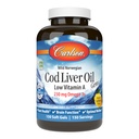 Carlson - Cod Liver Oil Gems, Nízky vitamín A, 230 mg Omega-3s, Norwegian, Wild Caught, Udržateľne Zdroj, 150 Softgels