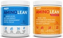 RSP NUTRITION AminoLean pre cvičenie energie (Modrá malina 30 slúži) s AminoLean zotavenie post tréning Boost (Blood Orange 30 slúži)